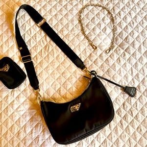 Prada Handbag (not authentic but very well made) includes all the accessories